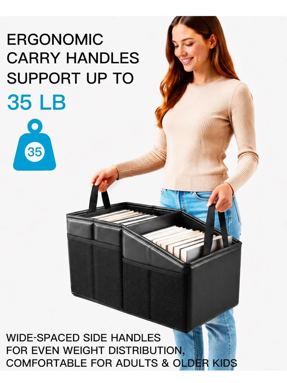 Car Trunk Organizer reinforced dividable car backseat organizers